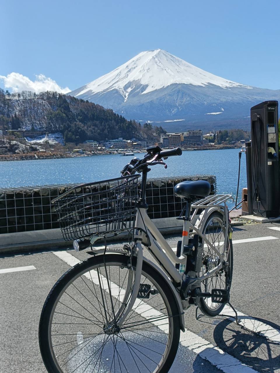 河口湖と富士山の絶景
