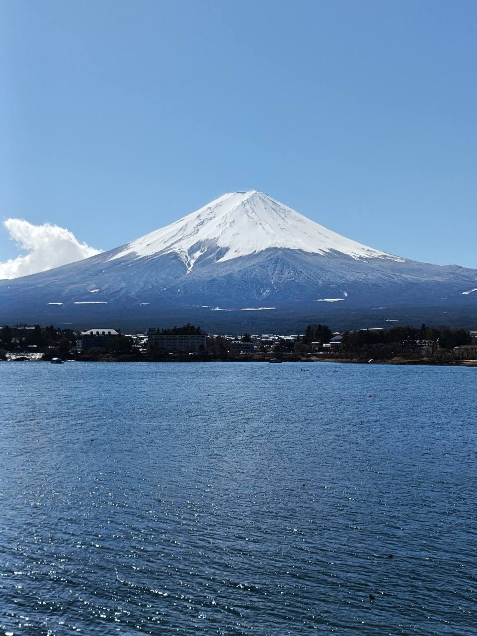 鳥居越しに望む富士山
